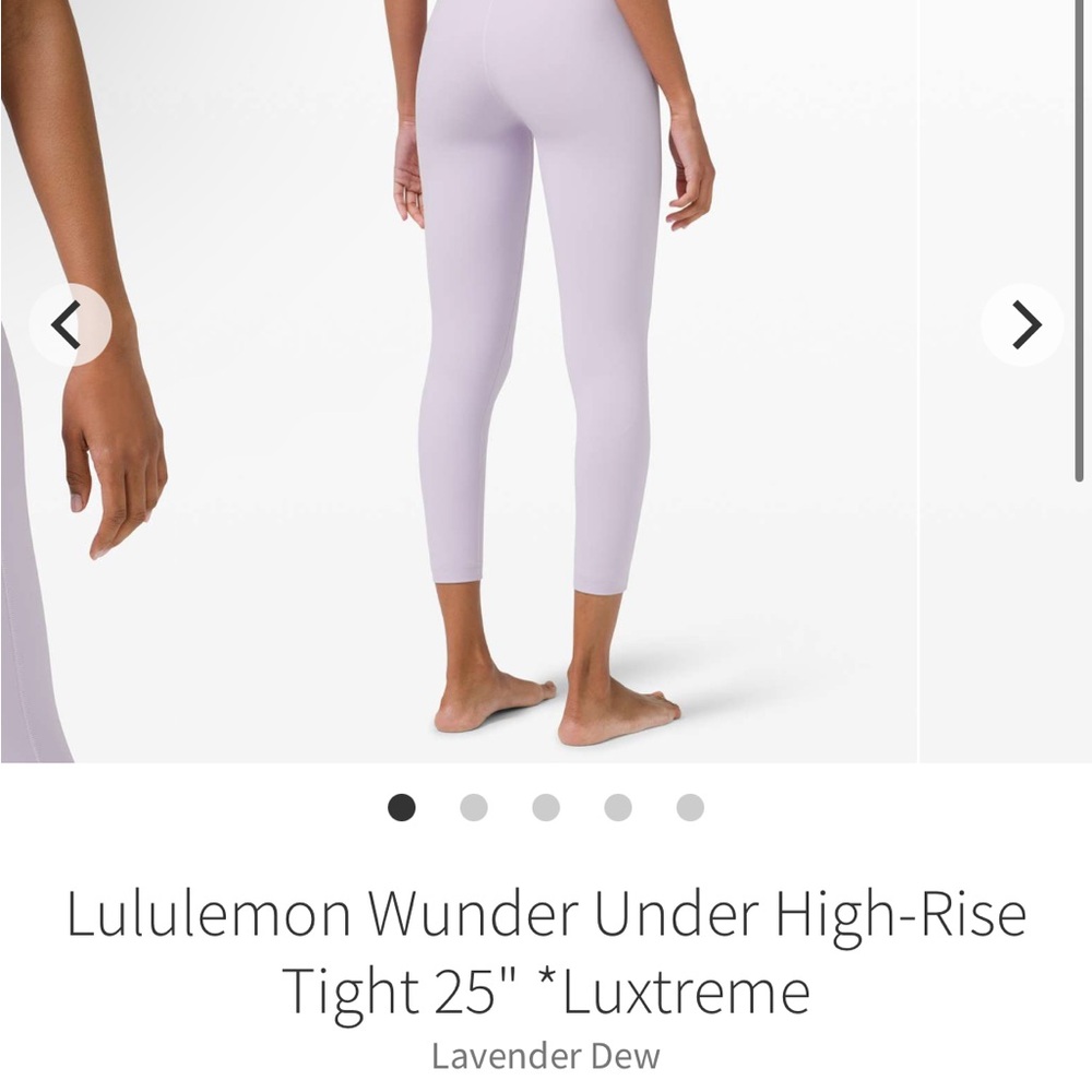 NWT Lululemon Wunder Under High Rise Tight - Lavender Dew